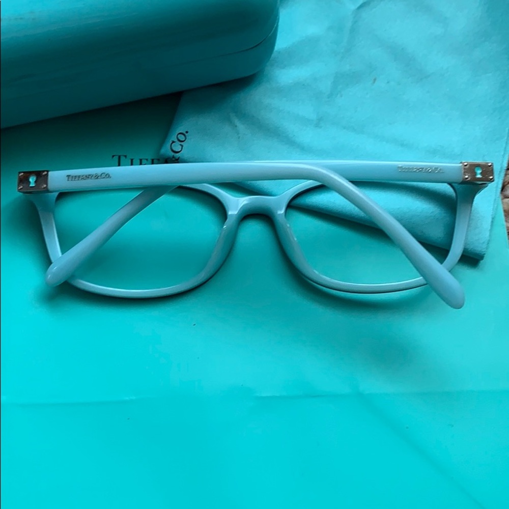 TIFFANY & CO RX EYEGLASSES FRAMES BLACK /BLUE - Picture 4 of 7